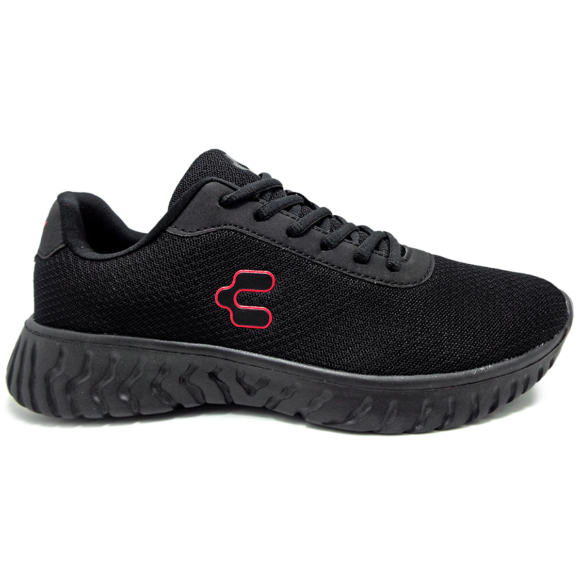 TENIS CHARLY CABALLERO CORREDOR DEPORTIVO NEGRO ROJO 1086206