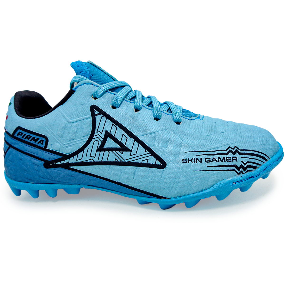 Tenis Futbol Soccer Niño Pirma Skin Gamer Turf 3047 Azul