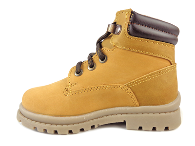 BOTIN CASUAL NIÑOS YUYIN NOBUCK COMODO 20380 AMARILLO ML15 AL 17