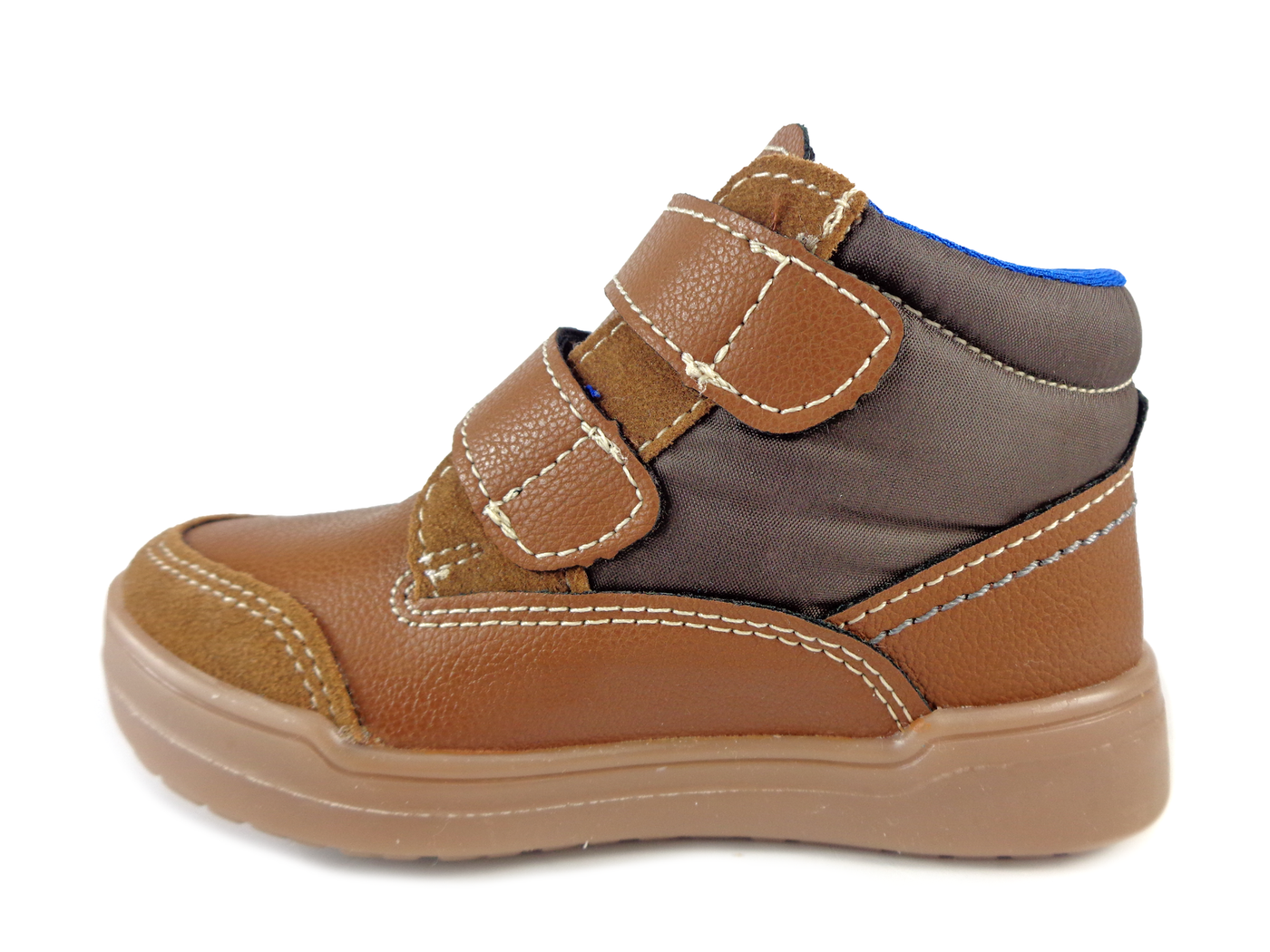 BOTIN CASUAL NIÑOS YUYIN COMODO DOBLE VELCRO 29600 CAFE CJ 15 AL 17