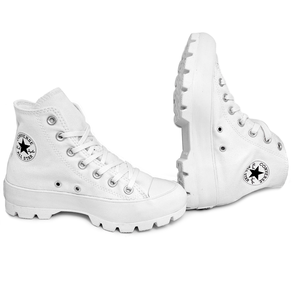 CONVERSE PLATAFORMA BOTA CHUCK TAYLOR LUGGED HI 65902 BLANCO