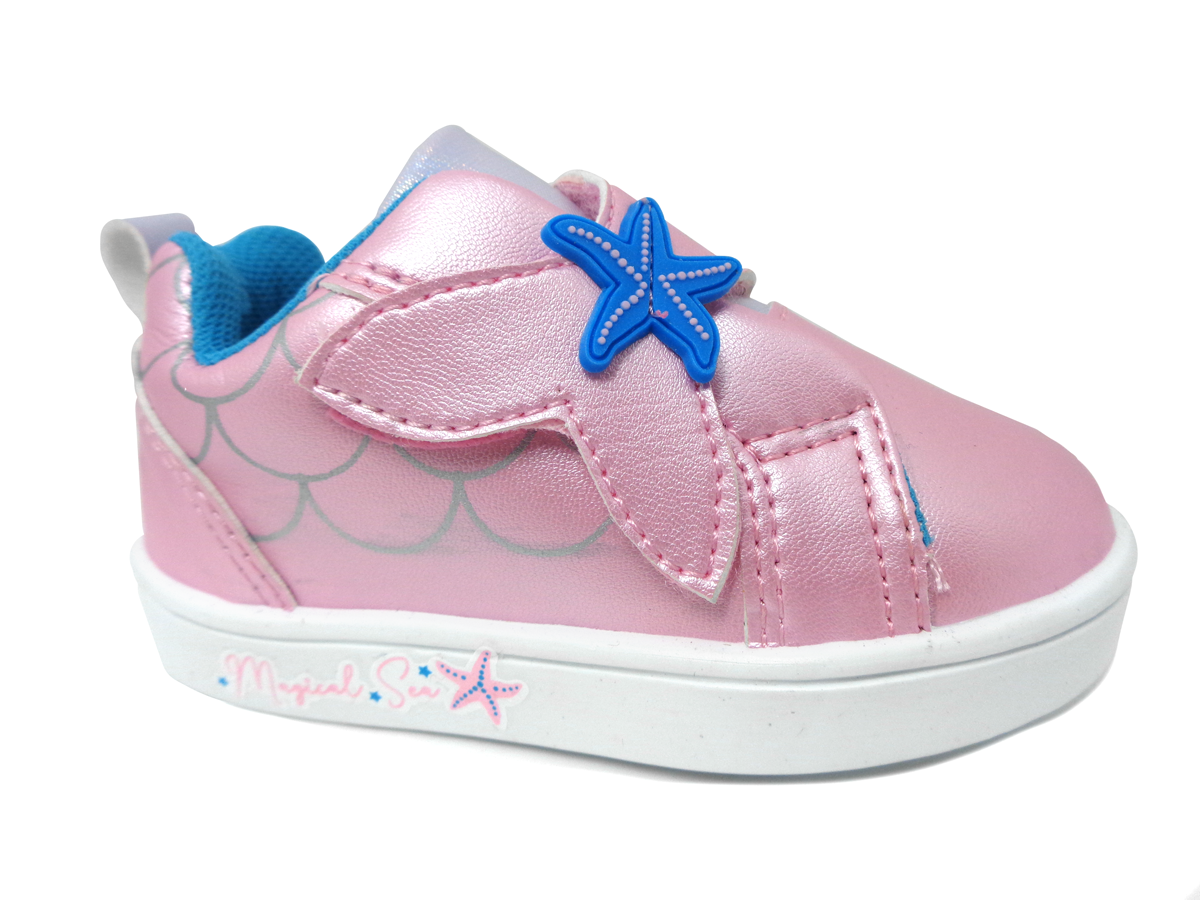 TENIS NIÑA BUBBLE GUMMERS VELCRO NATY ROSA