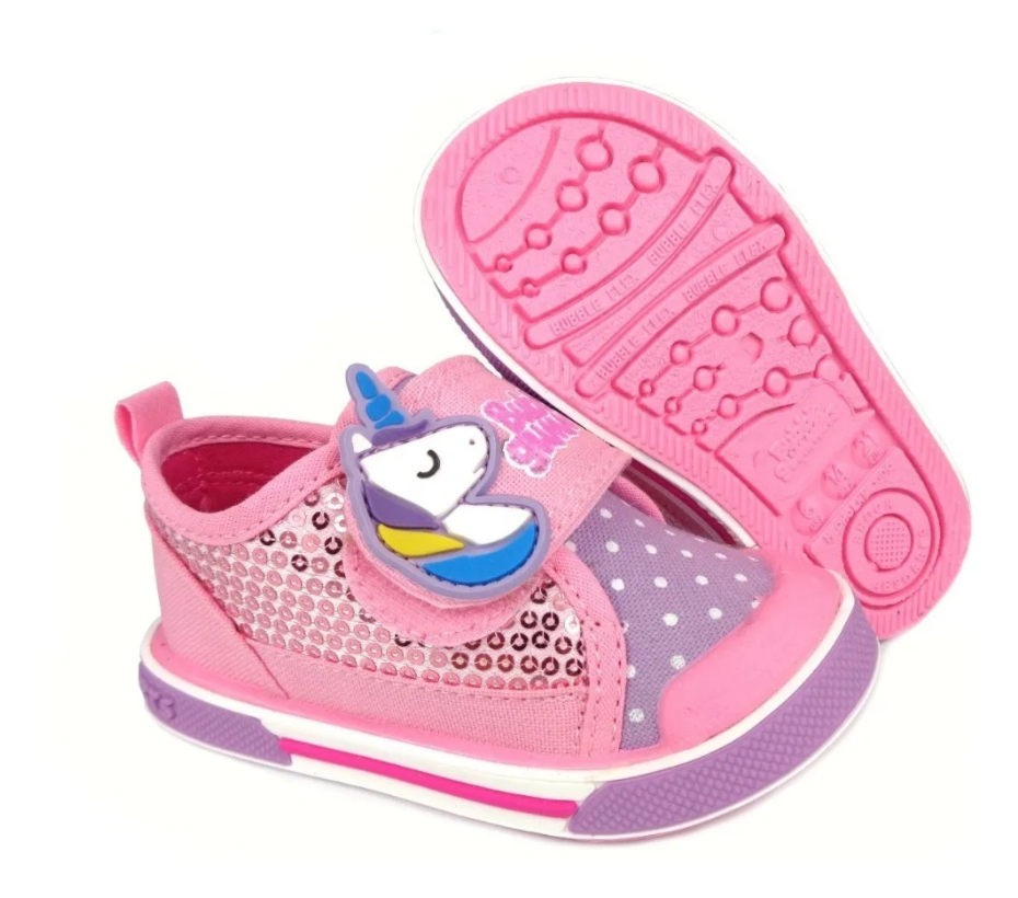 TENIS NIÑA BUBBLE GUMMERS VELCRO JELLY ROSA