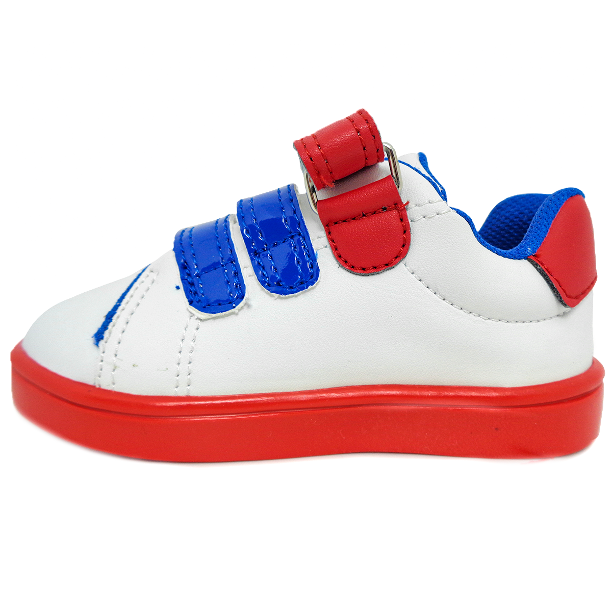 TENIS NIÑOS CASUAL BUBBLE GUMMERS MATI BLANCO ROJO